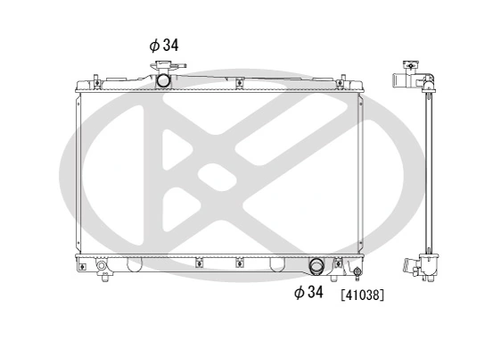 Radiator, engine cooling PL012129R