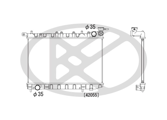 Radiator, engine cooling PL021099