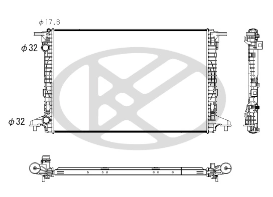 Radiator, engine cooling PL443539