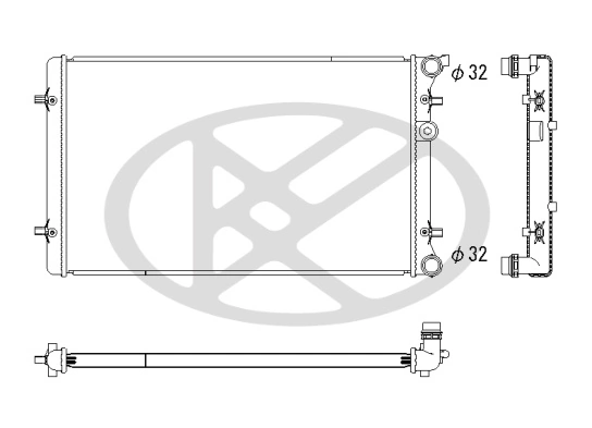 Radiator, engine cooling PL452880U02