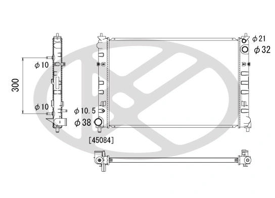 Radiator, engine cooling PL061888