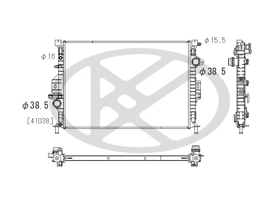 Radiator, engine cooling PL322308