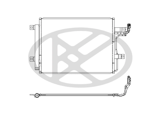 Condenser, air conditioning CD061340