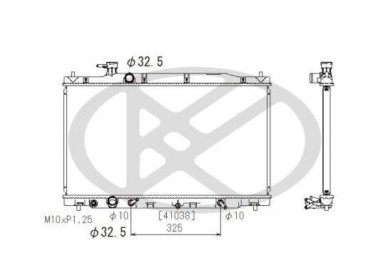 Radiator, engine cooling PL082603