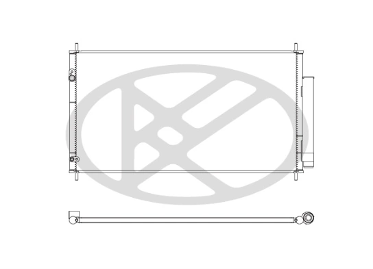 Condenser, air conditioning CD080762M