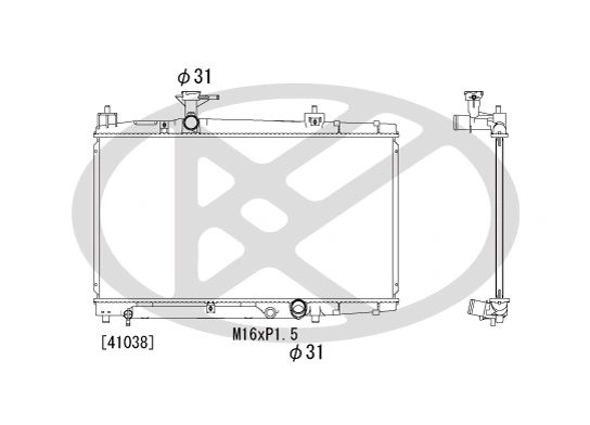 Radiator, engine cooling PL011930
