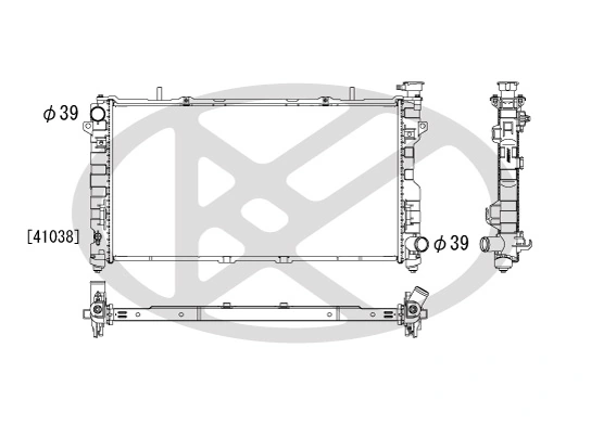 Radiator, engine cooling PL331842