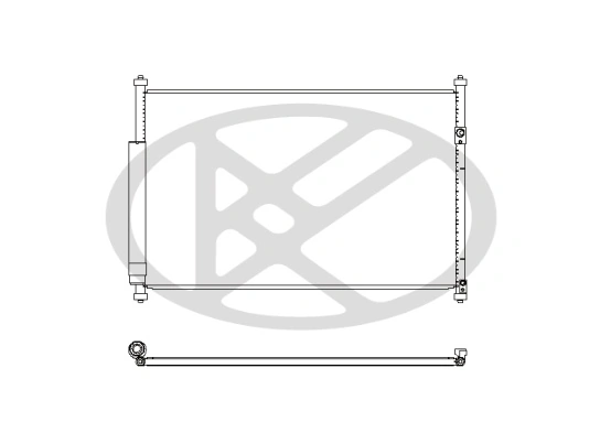 Condenser, air conditioning CD100505