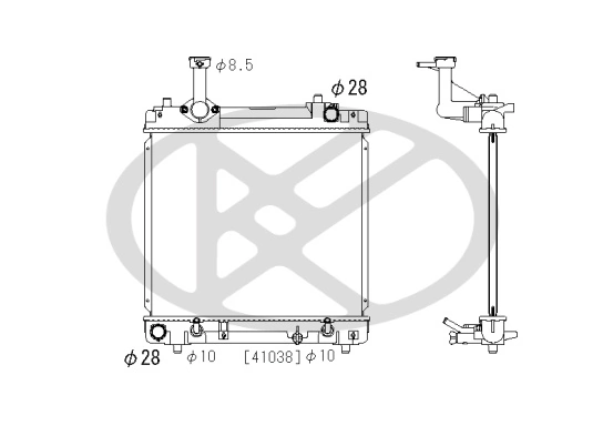 Radiator, engine cooling PL102470