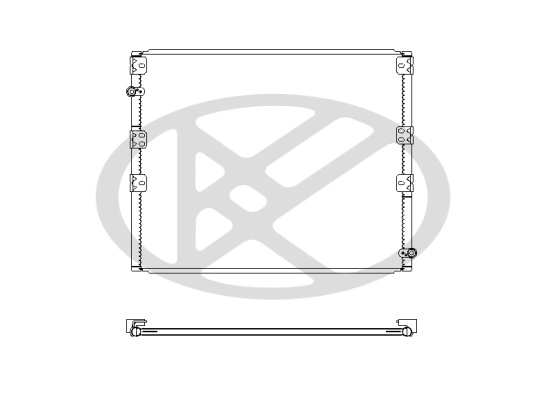 Condenser, air conditioning CD010180M0A