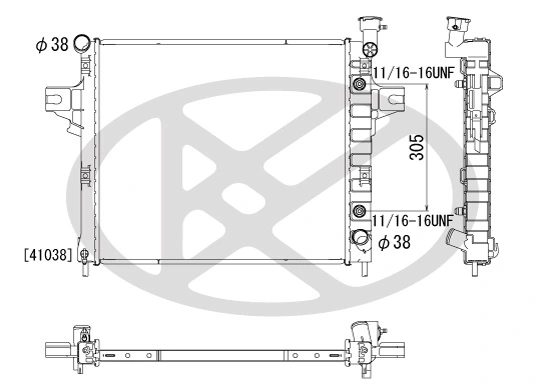 Radiator, engine cooling PL331591