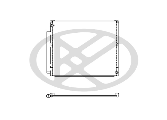 Condenser, air conditioning CD010350M