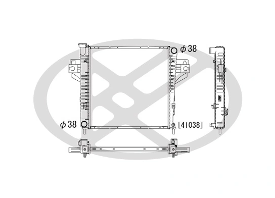 Radiator, engine cooling PL331723