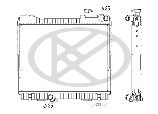 Radiator, engine cooling PL023260