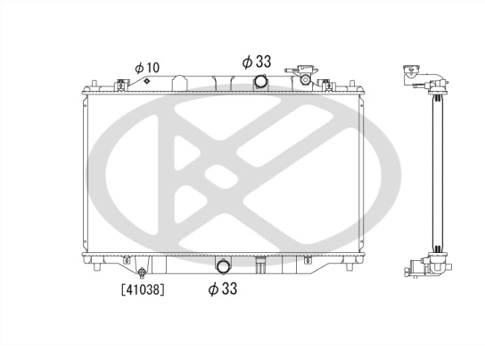 Radiator, engine cooling PL062773R