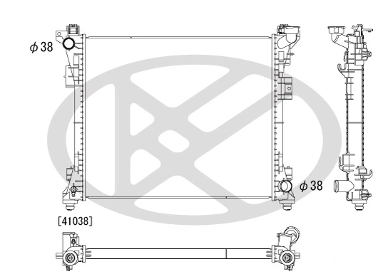 Radiator, engine cooling PL332246