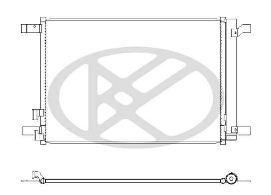 Condenser, air conditioning CD441008
