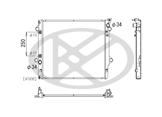 Radiator, engine cooling PL011845R