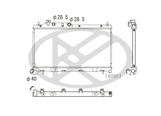 Radiator, engine cooling PL092627