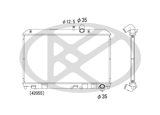 Radiator, engine cooling PL061615