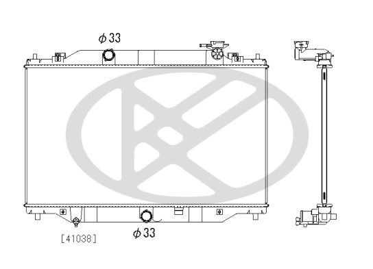Radiator, engine cooling PL063433