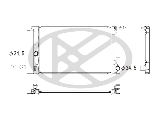 Radiator, engine cooling PL012079