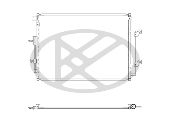 Condenser, air conditioning CD331302