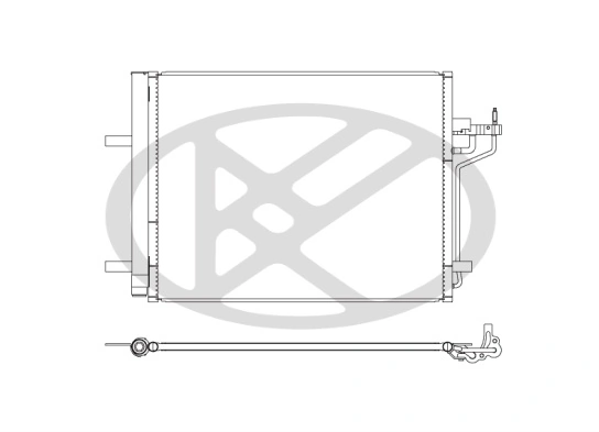 Condenser, air conditioning CD320702