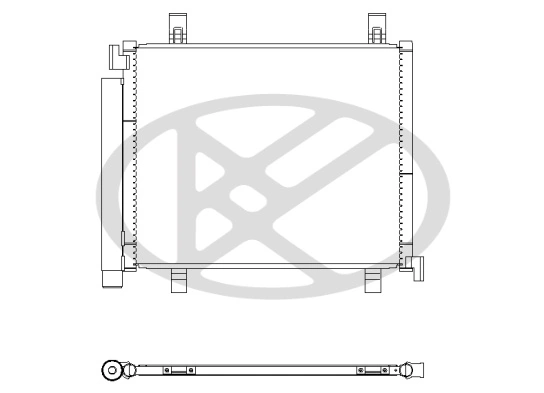 Condenser, air conditioning CD451029