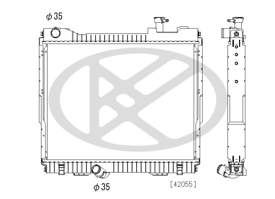Radiator, engine cooling PL023261