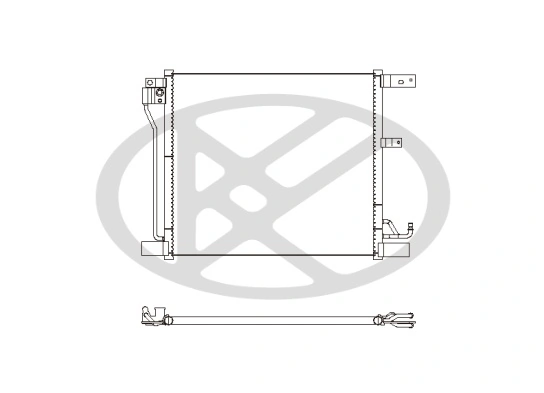 Condenser, air conditioning CD020616