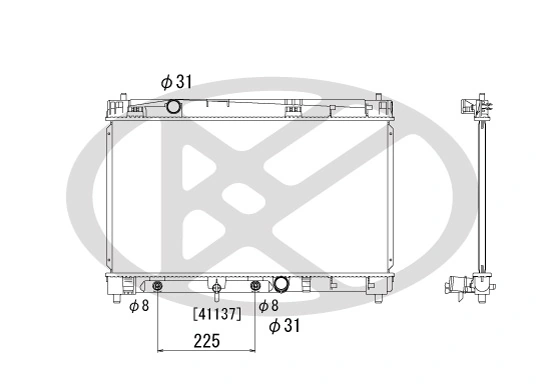Radiator, engine cooling PL012213