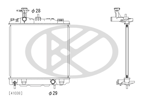 Radiator, engine cooling PL033065