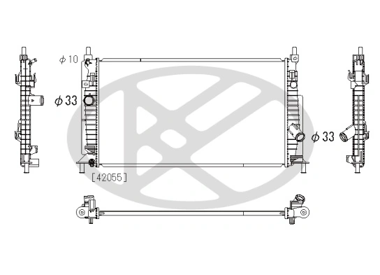 Radiator, engine cooling PL062305