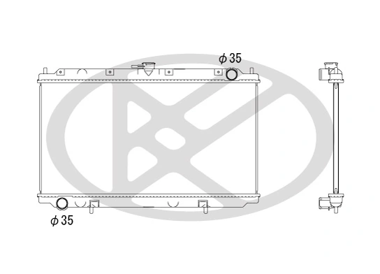 Radiator, engine cooling PL021183