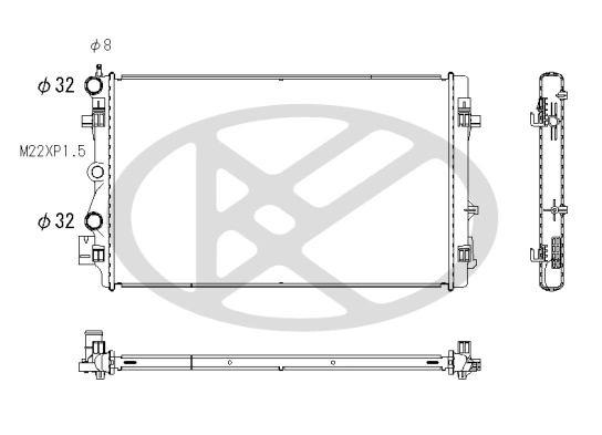 Radiator, engine cooling PL453429