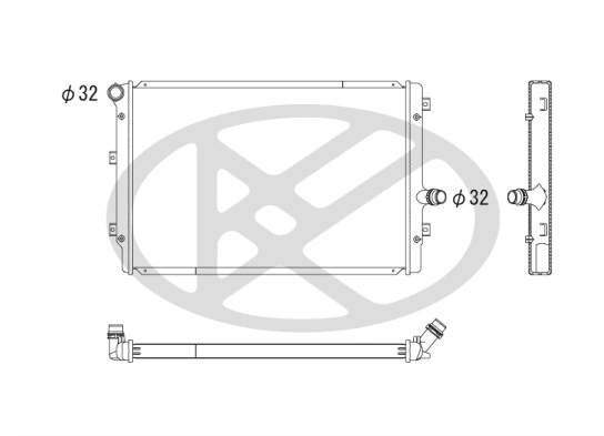 Radiator, engine cooling PL452659