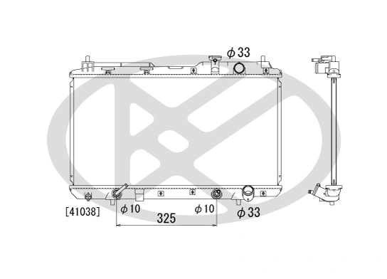 Radiator, engine cooling PL080517
