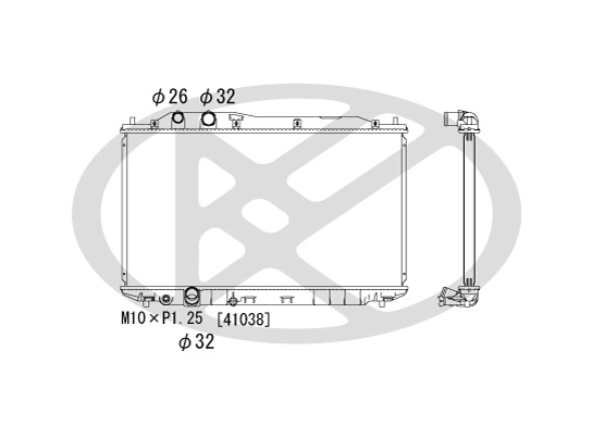 Radiator, engine cooling PL081894
