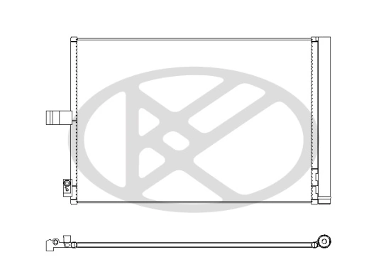Condenser, air conditioning CD410881