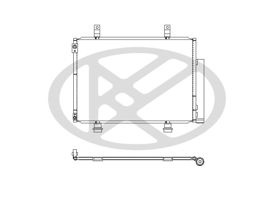 Condenser, air conditioning CD100629