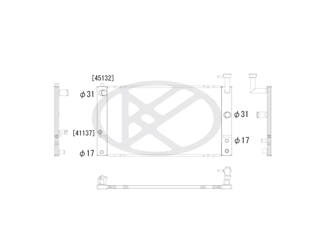Radiator, engine cooling AA010012