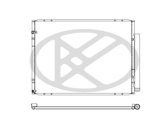 Condenser, air conditioning CD010482M