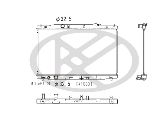 Radiator, engine cooling PL082711