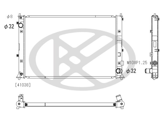Radiator, engine cooling PL083283