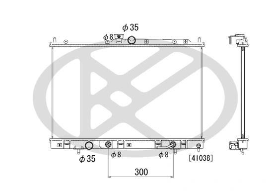 Radiator, engine cooling PL032590