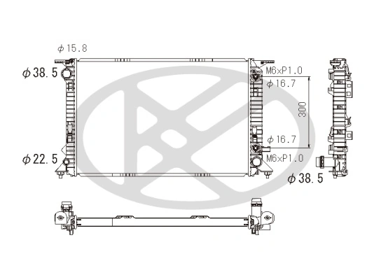 Radiator, engine cooling PL442800