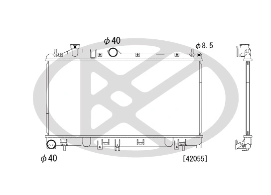 Radiator, engine cooling PL092190