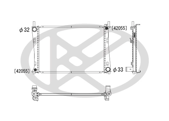 Radiator, engine cooling PL061854