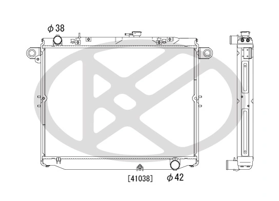 Radiator, engine cooling PL011043R